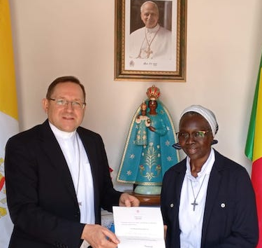 Soeur Anne Béatrice Faye union du clergé sénégalais